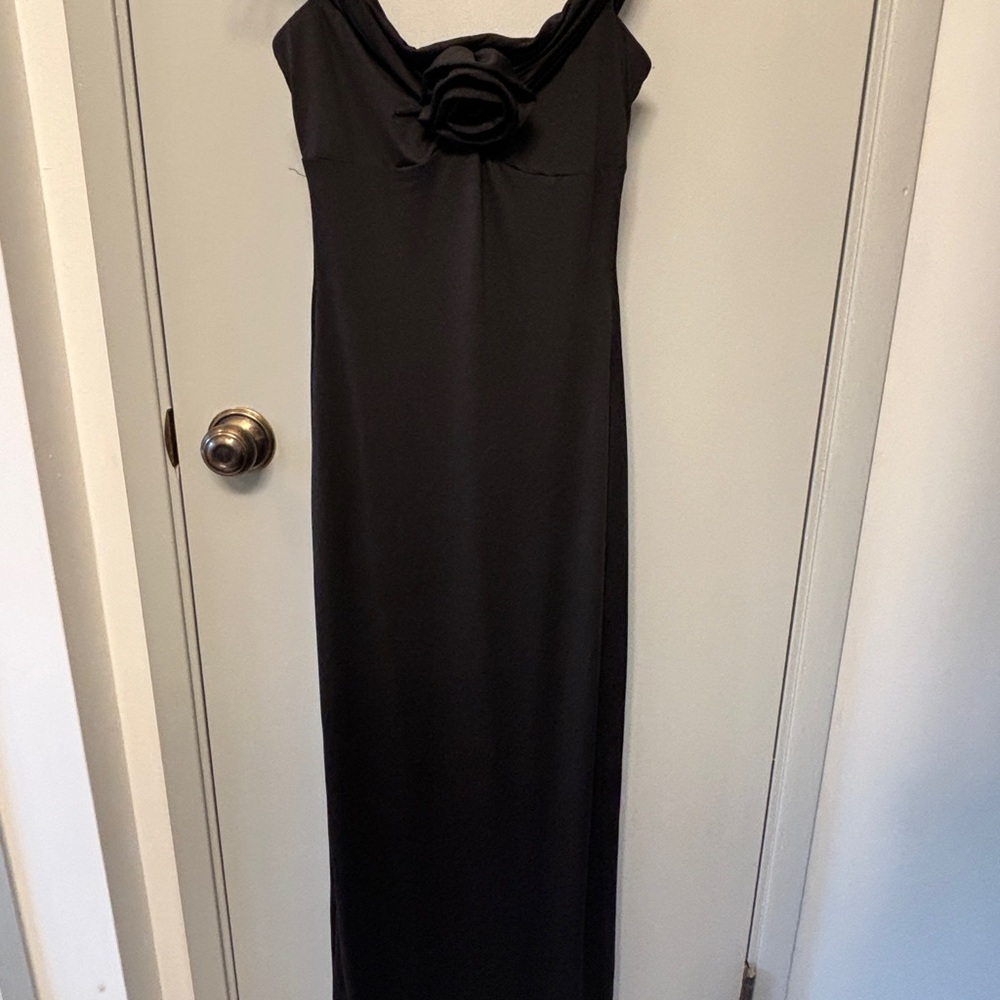 Princess Polly Black Halter Maxi Gown